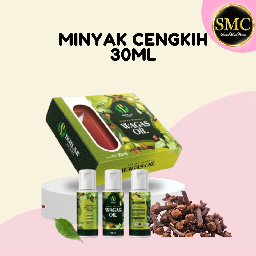 Minyak Aromaterapi Cengkih – Wagas Oil 30ml – LuvSMC eShopping